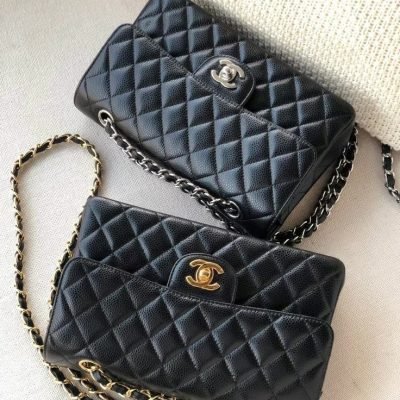 Chanel classic rectangular flap black