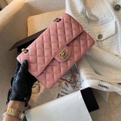 Chanel classic rectangular flap pink