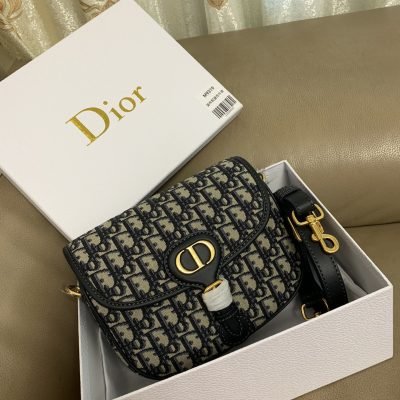 dior oblique jacquard bobby bag small