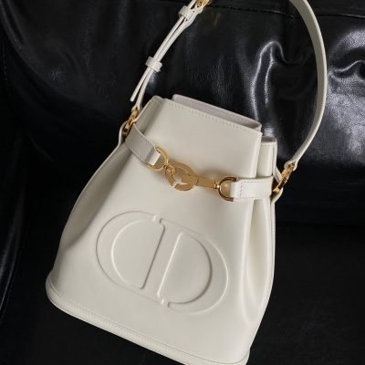 Medium c'est dior bucket bag white replica