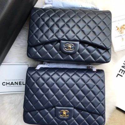 Chanel maxi classic flap bag black