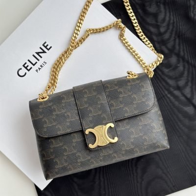replica celine victoire bag black