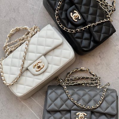Chanel 23p classic top handle flap bag