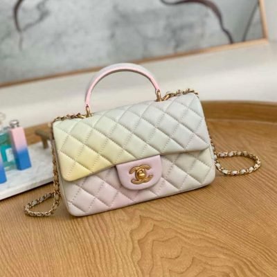Chanel 22p ombre flap bag with top handle