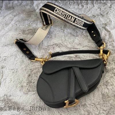 dior saddle bag with embroidered strap