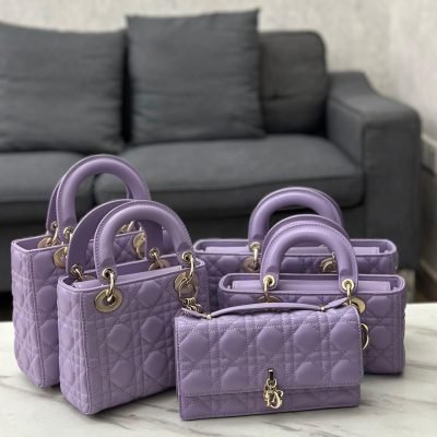 dior purple cannage lambskin replica