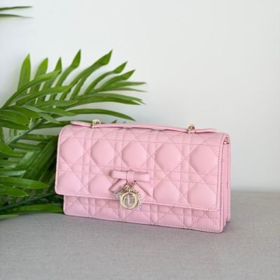 Dior My Dior Cannage Top Handle Bag Pink