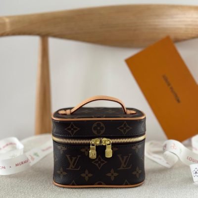 LV Nano Vanity Case Nice Bijoux Brown