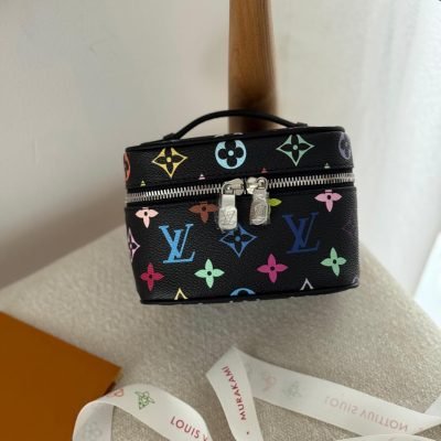 LV Nano Vanity Case Nice Multicolor Black