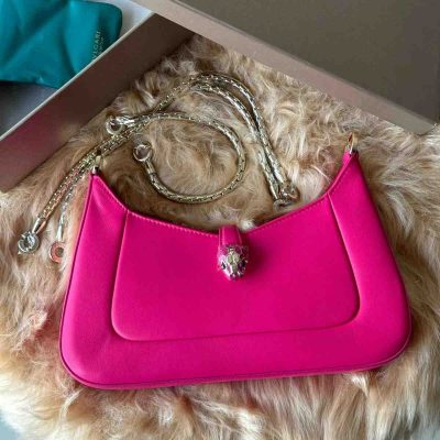 bulgari serpenti baia shoulder bag pink