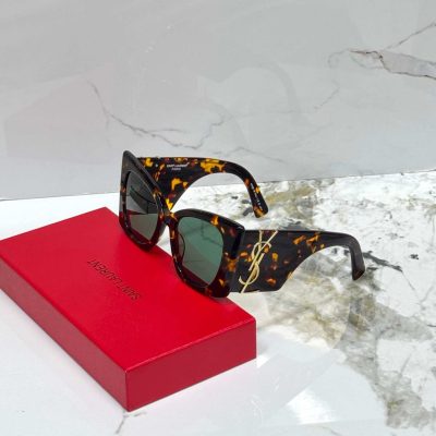 Saint Laurent SL M119 blaze cat eye sunglass tortoiseshell havana print