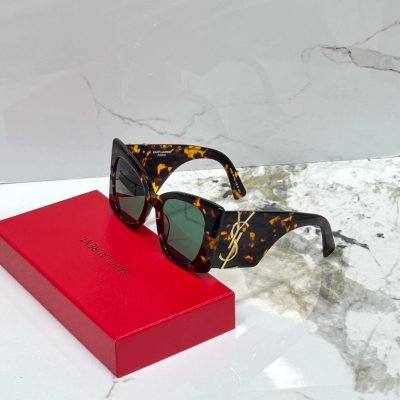 Saint Laurent SL M119 blaze cat eye sunglass tortoiseshell havana print