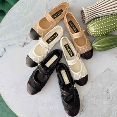 Chanel coco beach mary janes