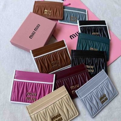 Miu Miu card holder matelasse