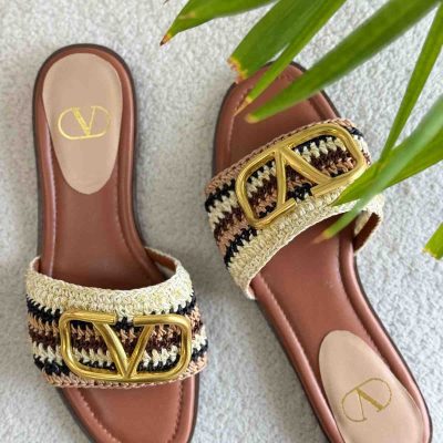 vlogo signature crochet sandals